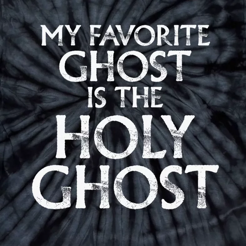 Christian Pun Joke The Only Ghost I Know is the Holy Ghost Tie-Dye T-Shirt