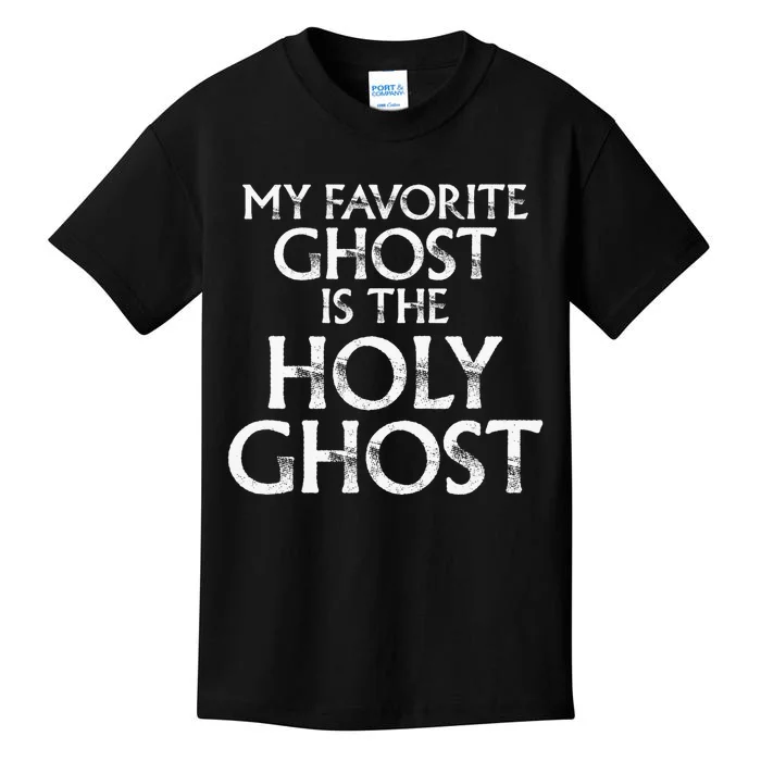 Christian Pun Joke The Only Ghost I Know is the Holy Ghost Kids T-Shirt