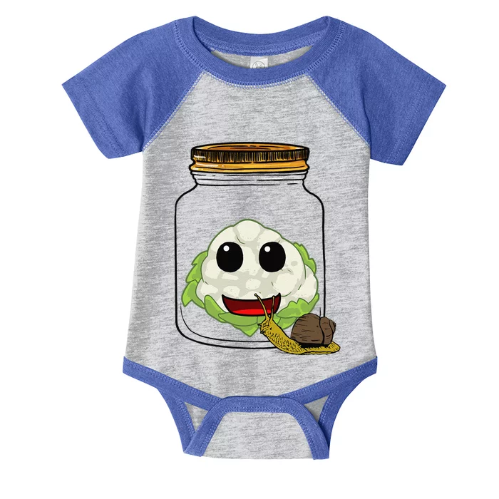 Cauliflower Preserving Jar Garden Harvest Hobby Gardener Chefs Chef Infant Baby Jersey Bodysuit