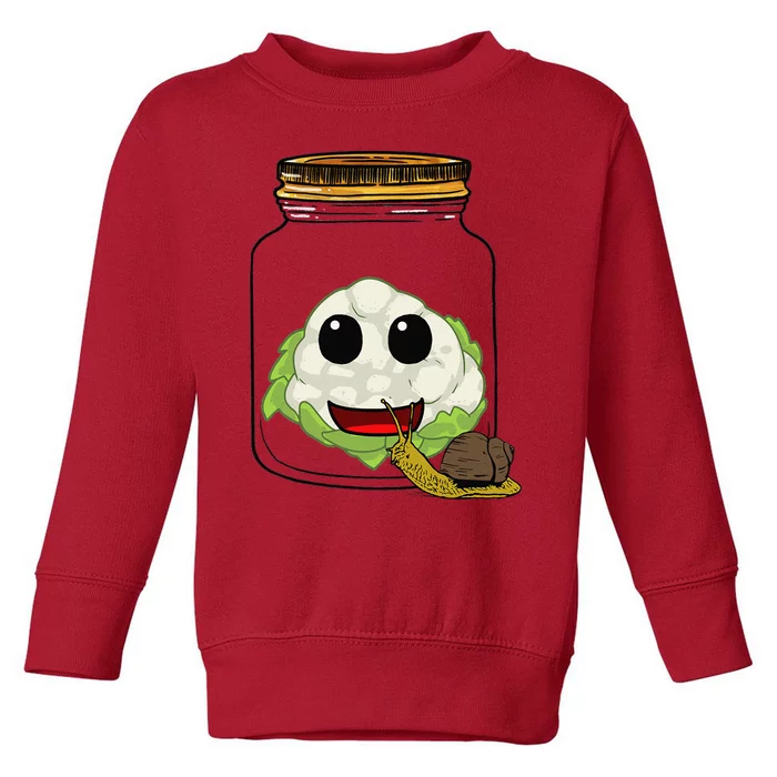 Cauliflower Preserving Jar Garden Harvest Hobby Gardener Chefs Chef Toddler Sweatshirt