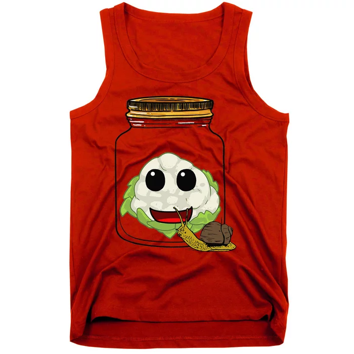 Cauliflower Preserving Jar Garden Harvest Hobby Gardener Chefs Chef Tank Top