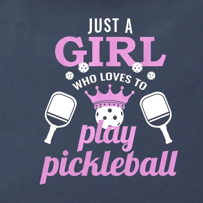 Cute Pickleball Just A Girl Who Loves To Play Pickleball Gift Ideas Zip Tote Bag