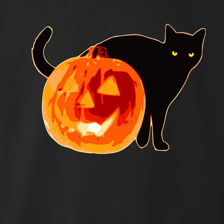 Creepy Pumpkin Jack O Lantern Black Cat Halloween Toddler Hoodie