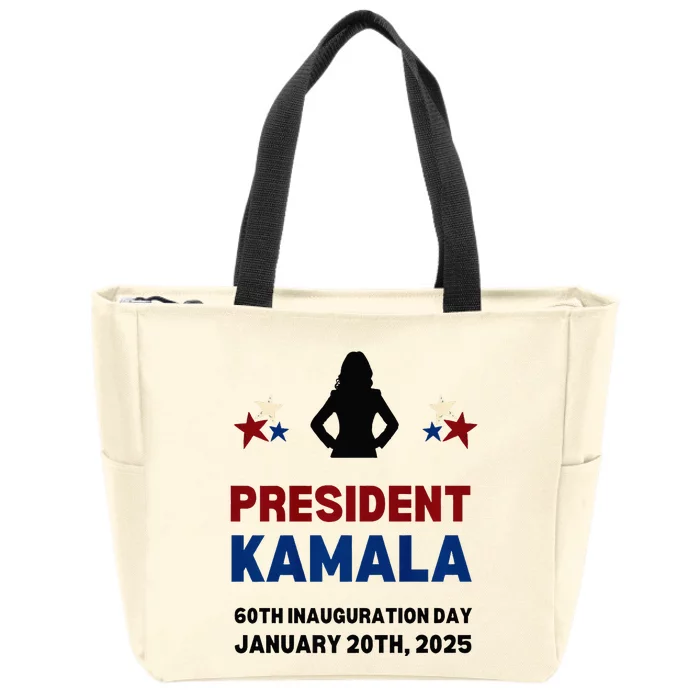 Cool President Kamala Harris 2024 Inauguration Day Zip Tote Bag