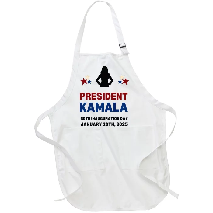 Cool President Kamala Harris 2024 Inauguration Day Full-Length Apron With Pocket