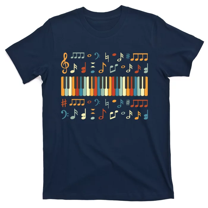 Cool Piano Keyboard Player Funny Pianist Keyboardist Outfit T-Shirt