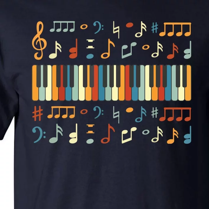 Cool Piano Keyboard Player Funny Pianist Keyboardist Outfit Tall T-Shirt