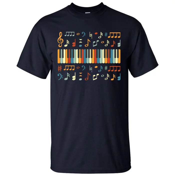 Cool Piano Keyboard Player Funny Pianist Keyboardist Outfit Tall T-Shirt