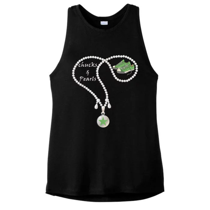 Chucks & Pearls Kamala, Converse Women Girls Ladies Tri-Blend Wicking Tank