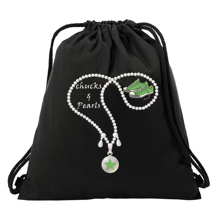 Chucks & Pearls Kamala, Converse Women Girls Drawstring Bag