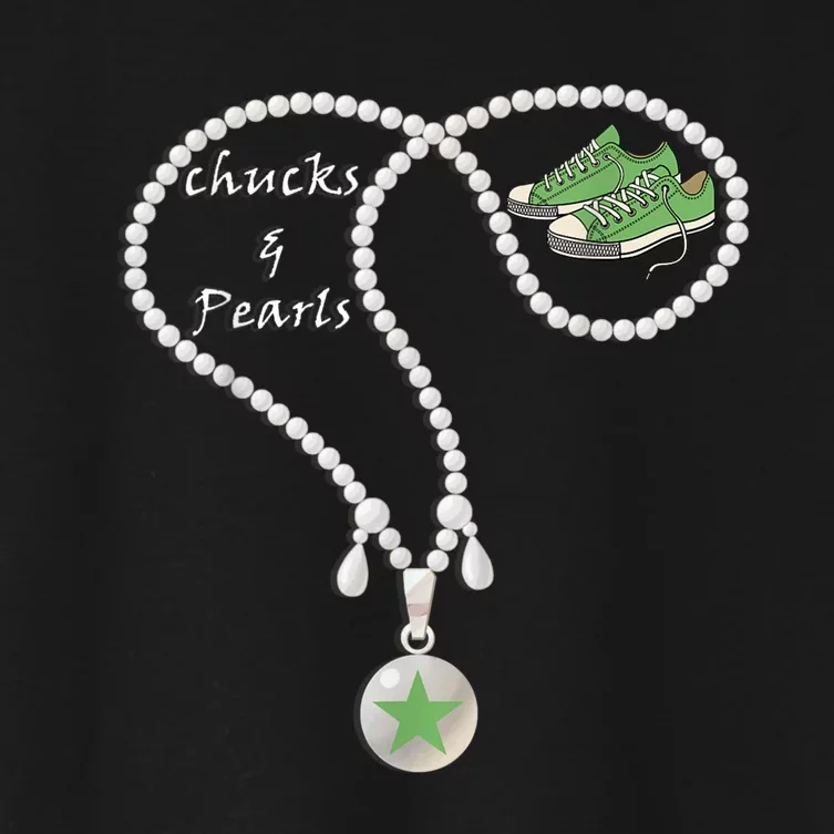 Chucks & Pearls Kamala, Converse Women Girls Women's Crop Top Tee