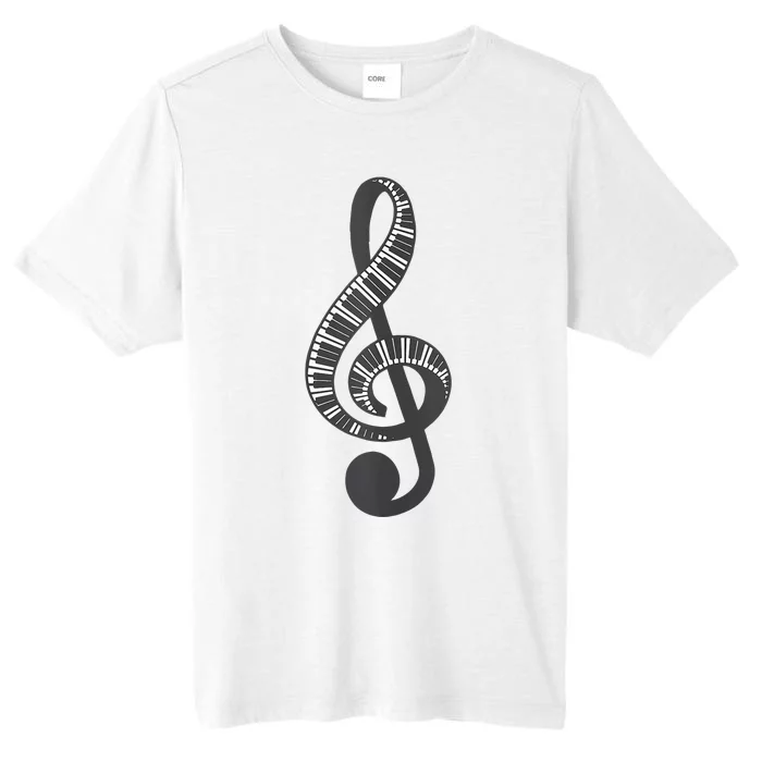 Cute Piano Keyboard Treble Clef Music Note Art Music Gift ChromaSoft Performance T-Shirt