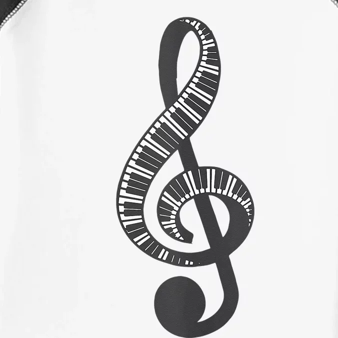 Cute Piano Keyboard Treble Clef Music Note Art Music Gift Infant Baby Jersey Bodysuit