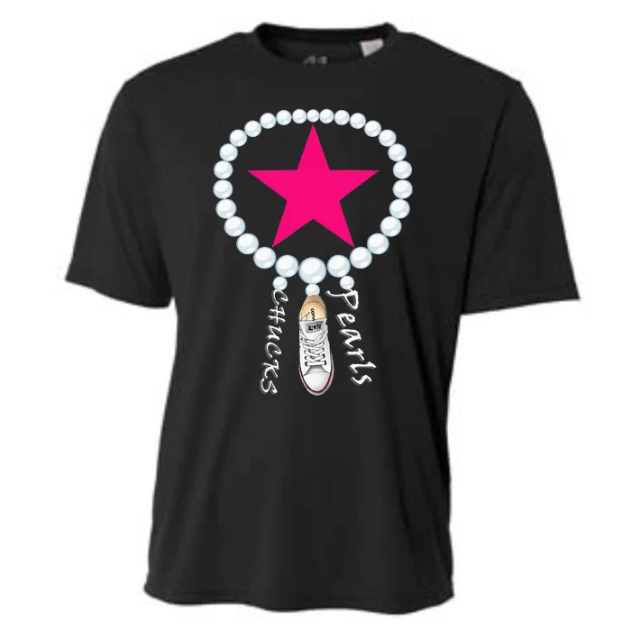 Chucks & Pearls Kamala Funny Converse Women Men Cooling Performance Crew T-Shirt