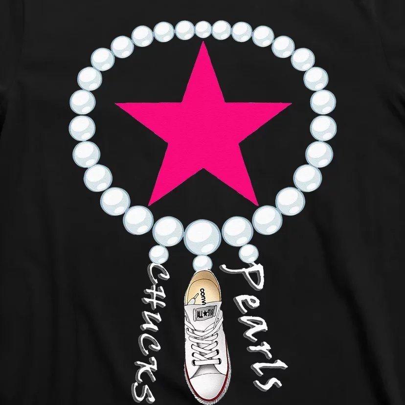 Chucks & Pearls Kamala Funny Converse Women Men T-Shirt