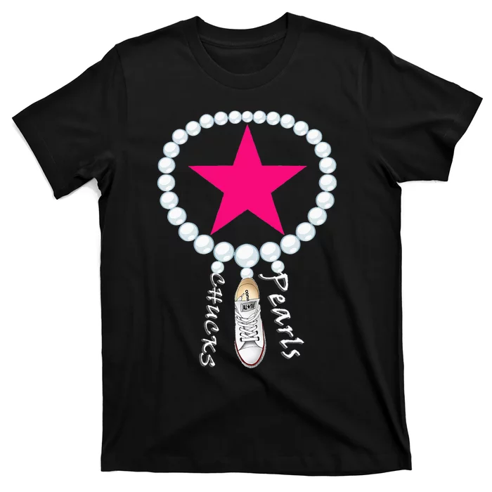 Chucks & Pearls Kamala Funny Converse Women Men T-Shirt