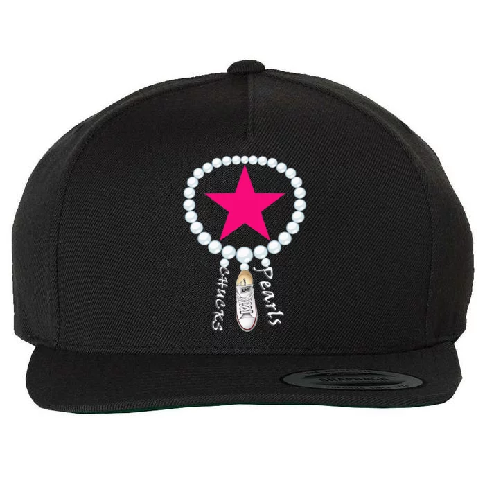 Chucks & Pearls Kamala Funny Converse Women Men Wool Snapback Cap