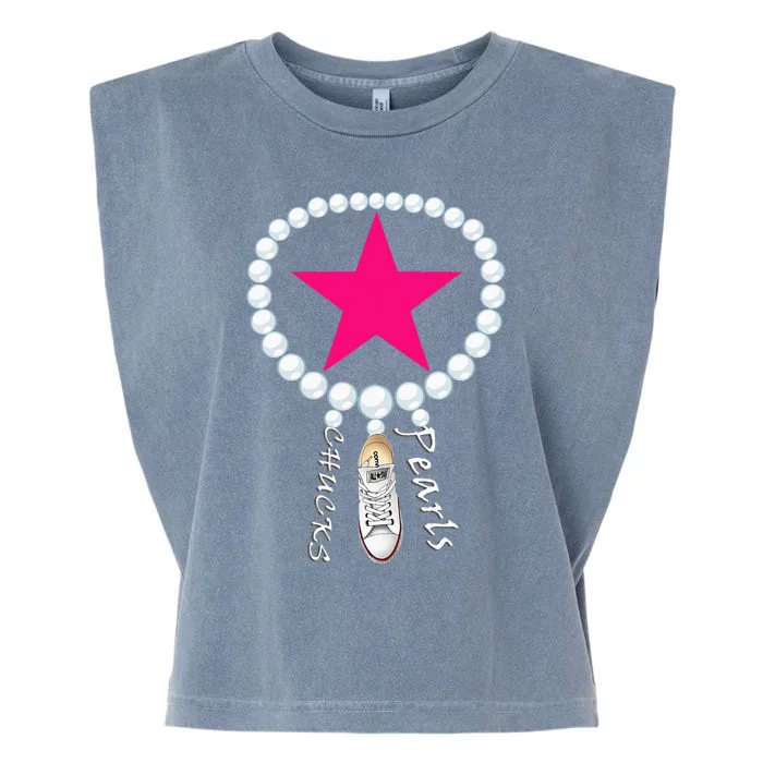 Chucks & Pearls Kamala Funny Converse Women Men Garment-Dyed Women's Muscle Tee