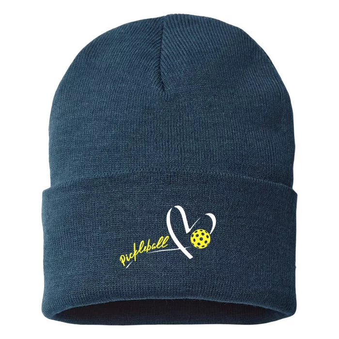 Cute Pickleball Lovers Funny Pickleball Players Gifts Sustainable Knit Beanie