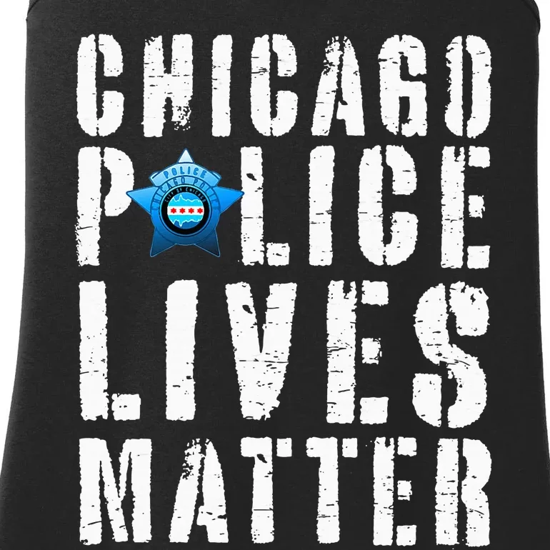 Chicago Police Lives Matter Protect Chicago Cops Ladies Essential Tank