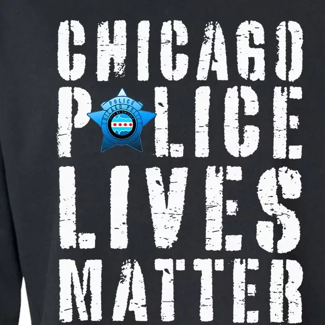 Chicago Police Lives Matter Protect Chicago Cops Cropped Pullover Crew