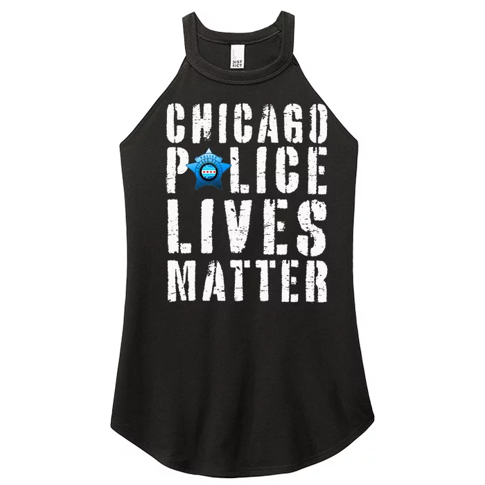 Chicago Police Lives Matter Protect Chicago Cops Women’s Perfect Tri Rocker Tank