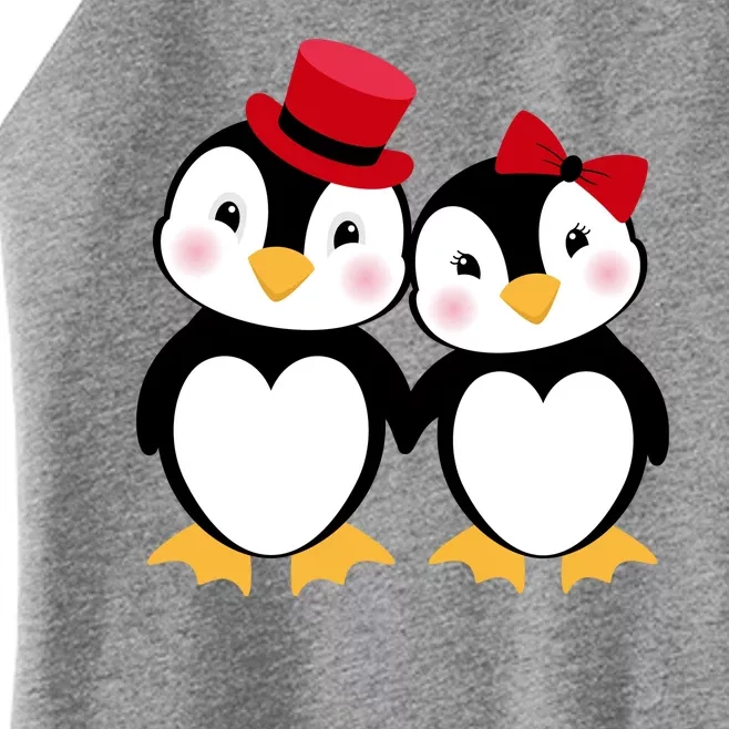 Cute Penguin Love Couples Valentines Women’s Perfect Tri Rocker Tank