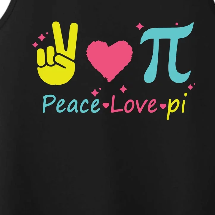 Cool Peace Love Pi Performance Tank