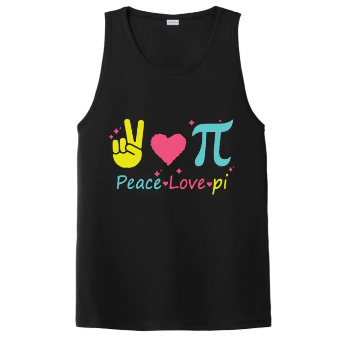 Cool Peace Love Pi Performance Tank