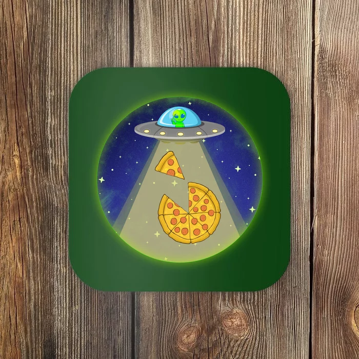 Cool Pizza Loving UFO Alien Coaster