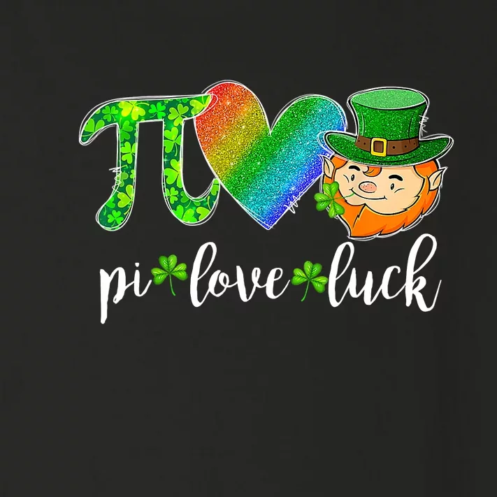 Cute Pi Love Luck Math Teacher Leprechaun St Patricks Day Toddler Long Sleeve Shirt