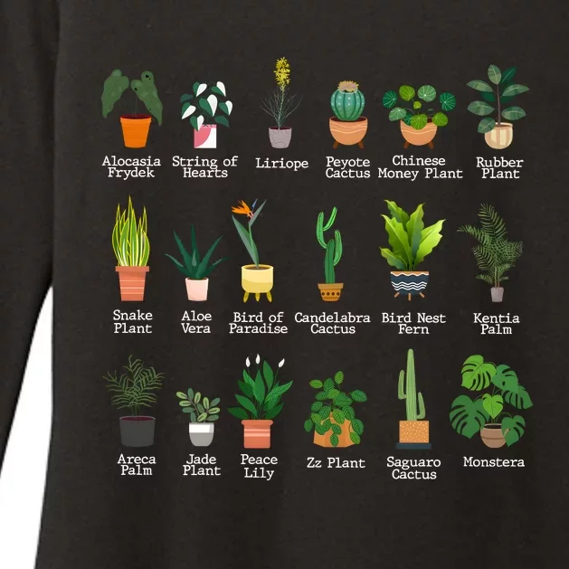 Crazy Plant Lady Gardener Womens CVC Long Sleeve Shirt