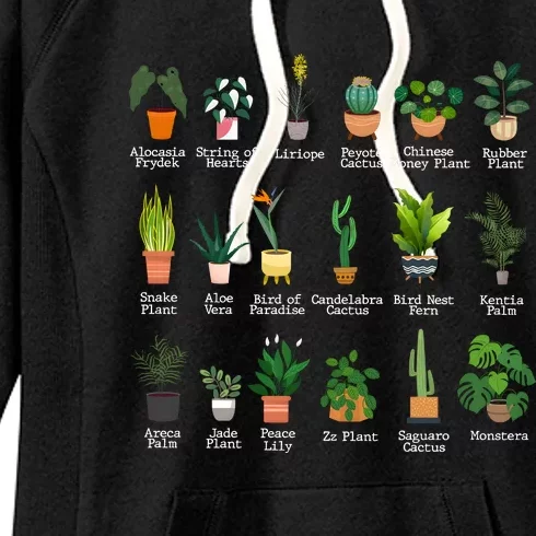 Crazy Plant Lady Gardener Women's Fleece Hoodie