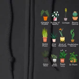 Crazy Plant Lady Gardener Full Zip Hoodie