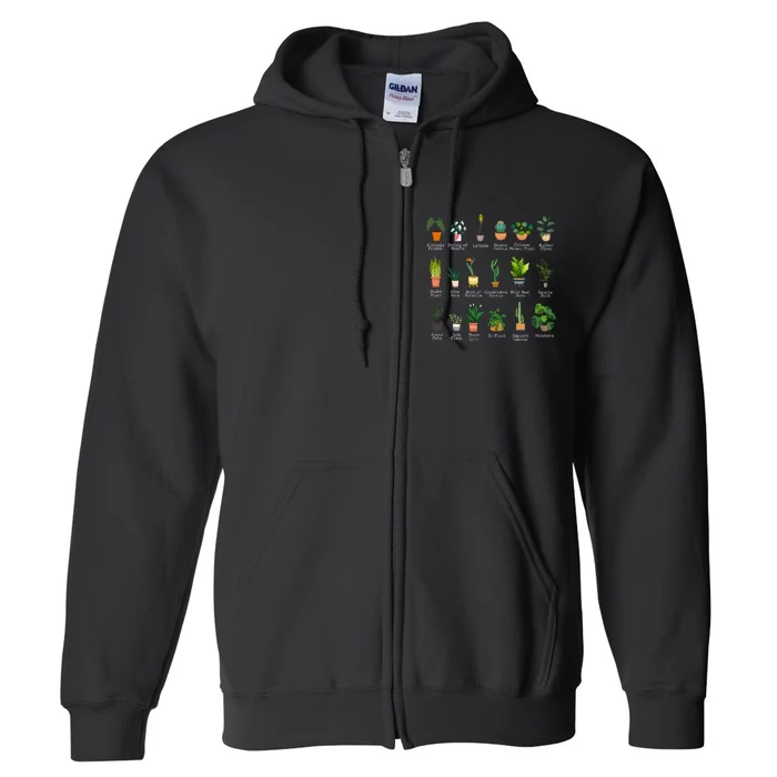 Crazy Plant Lady Gardener Full Zip Hoodie