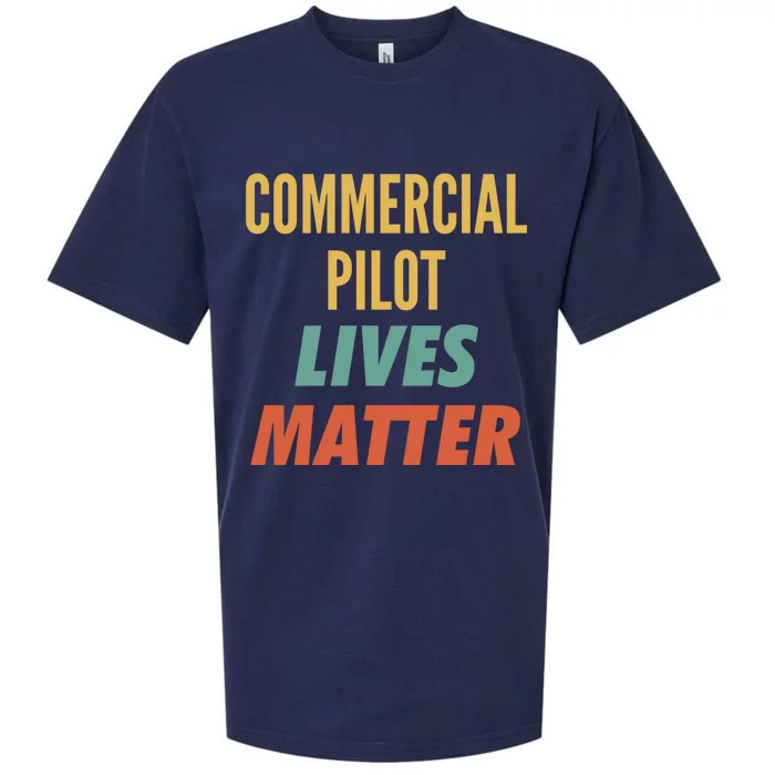 Commercial Pilot Lives Matter Gift Sueded Cloud Jersey T-Shirt