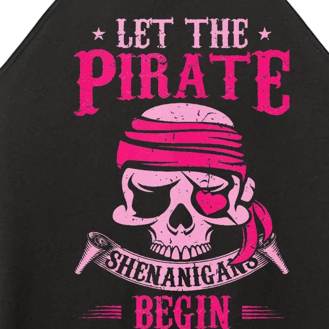 Captain Pirate Let The Pirate Shenanigans Begin Funny Women’s Perfect Tri Rocker Tank