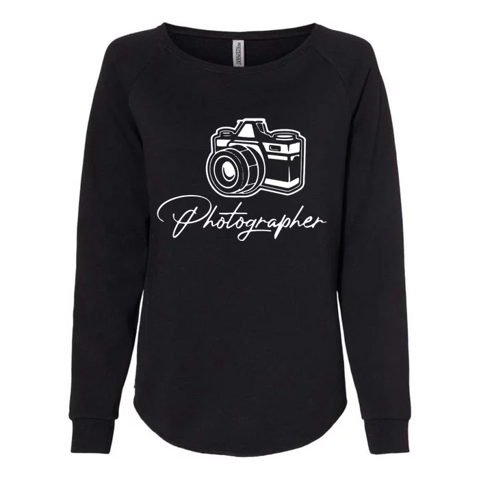 Camera Photographer Lens Cameraman Focus Photography Womens California Wash Sweatshirt