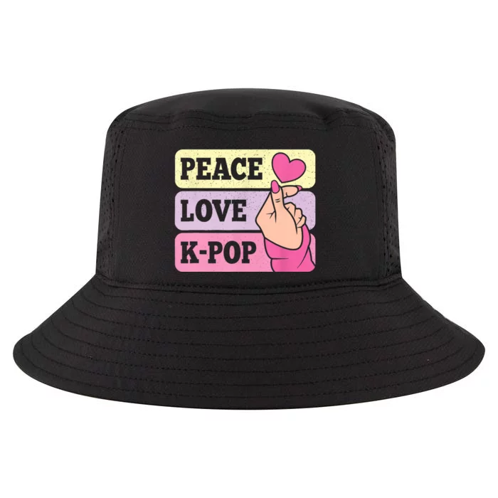 Cute Peace Love KPop Music Lover Korean Pastel Pink K Pop Cool Comfort Performance Bucket Hat