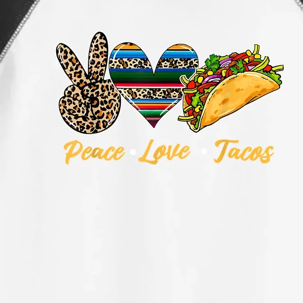 Cute Peace Love Tacos Cute Taco Tuesday Mexican Food Lovers Toddler Fine Jersey T-Shirt