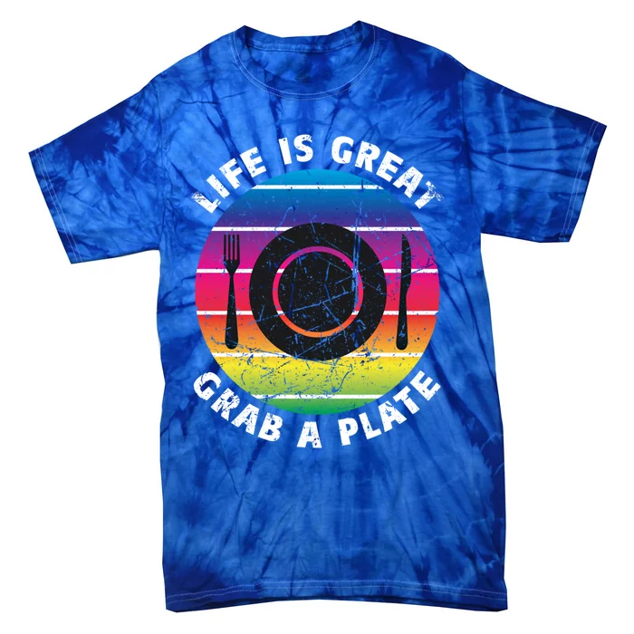 Chef Positivity Life Is Great Cruise Cruising Buffet Foodie Gift Tie-Dye T-Shirt