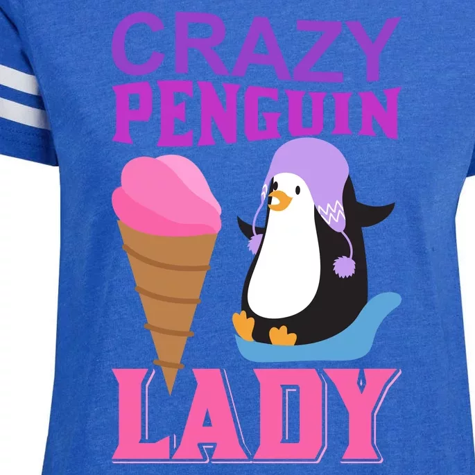 Crazy Penguin Lady Enza Ladies Jersey Football T-Shirt