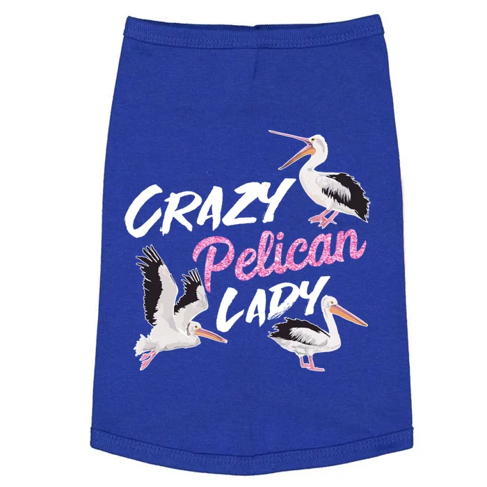 Crazy Pelican Lady Gift National Bird Day Gift Watching Watcher Gift Doggie Tank