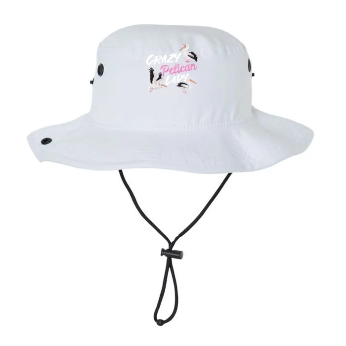 Crazy Pelican Lady Gift National Bird Day Gift Watching Watcher Gift Legacy Cool Fit Booney Bucket Hat