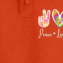 Cute Peace Love Soccer Dry Zone Grid Performance Polo