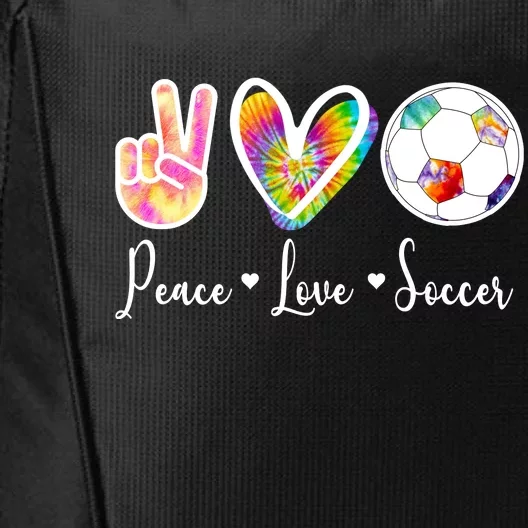 Cute Peace Love Soccer City Backpack