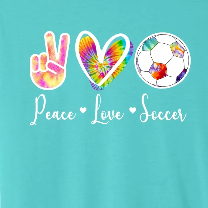 Cute Peace Love Soccer ChromaSoft Performance T-Shirt