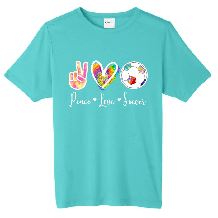 Cute Peace Love Soccer ChromaSoft Performance T-Shirt