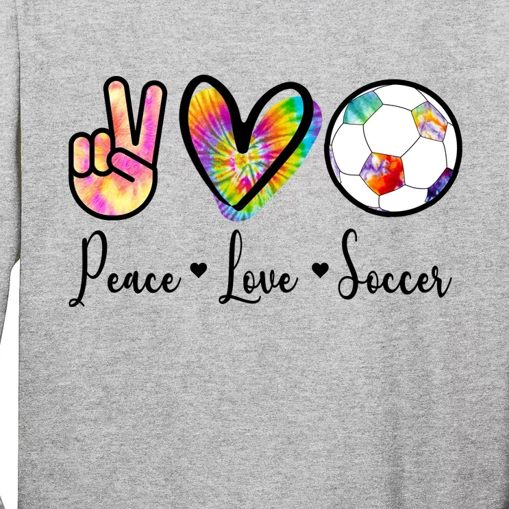 Cute Peace Love Soccer Long Sleeve Shirt