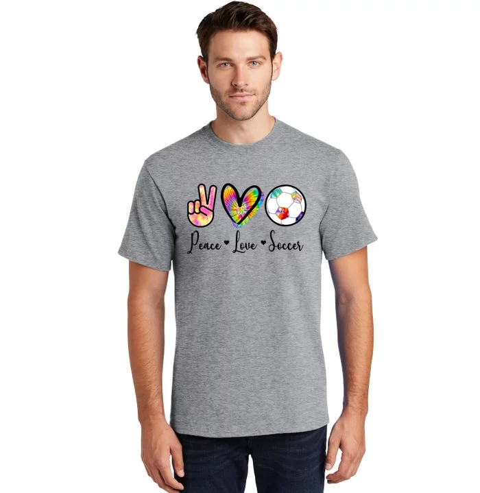 Cute Peace Love Soccer Tall T-Shirt